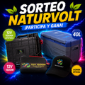 Sorteo Carpfishing — Maletín 12V 100Ah LiFePO4 + Nevera 40L + Inversor 1500W + Gorra Gratis